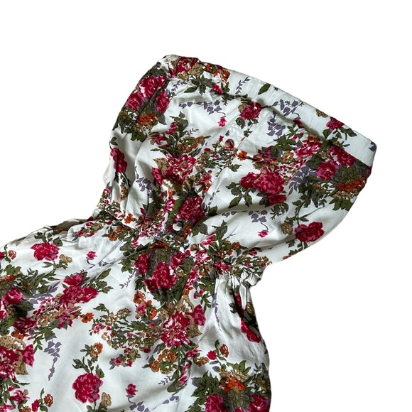 Katie Strapless Mini Floral Dress with Pockets Size Medium - Picture 2 of 5